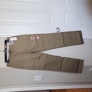 PNWT Dockers Khaki 29W x 32L Pants Slim Fit Flat Front